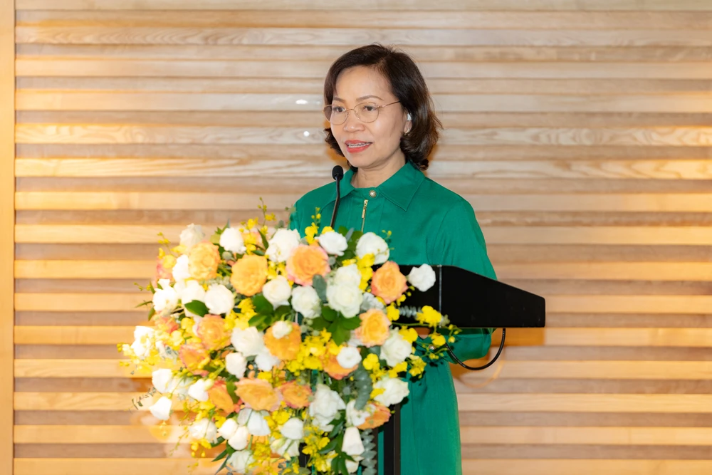Bà Hà Thu Thanh, Phó chủ tịch Mạng lưới Doanh nghiệp Việt Nam Hỗ trợ Phát triển Quyền năng Phụ nữ (VBCWE) - Ảnh: Ngọc Diệp Cảnh báo nguy cơ rất nhiều lao động nữ mất việc khi trí tuệ nhân tạo được sử dụng nhiều