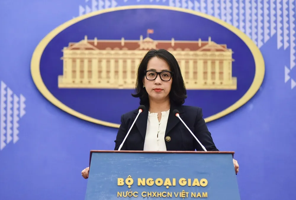 Người Phát ngôn Bộ Ngoại giao Việt Nam Phạm Thu Hằng - Ảnh: Bộ Ngoại giao Bộ Ngoại giao Việt Nam nói về báo cáo về tình hình mua bán người của Bộ Ngoại giao Mỹ