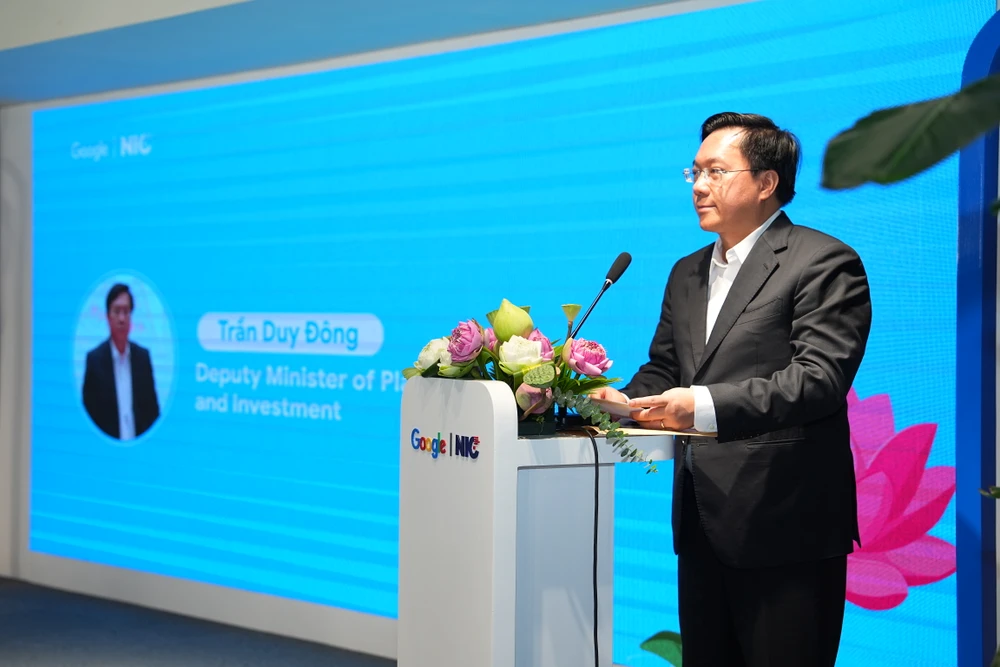 Ông Trần Duy Đông - Thứ trưởng Bộ Kế hoạch và Đầu tư - Ảnh: NGỌC DIỆP Trí tuệ nhân tạo có thể giúp đẩy nhanh quá trình trở thành nước thu nhập cao của Việt Nam