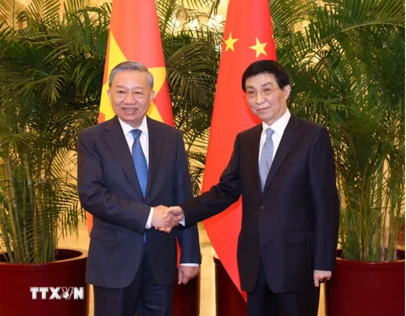 Tổng Bí thư, Chủ tịch nước Tô Lâm hội kiến Chủ tịch Chính hiệp Toàn quốc Trung Quốc Vương Hộ Ninh. Ảnh: TTXVN Tổng Bí thư, Chủ tịch nước hội kiến Chủ tịch Chính hiệp Toàn quốc Trung Quốc
