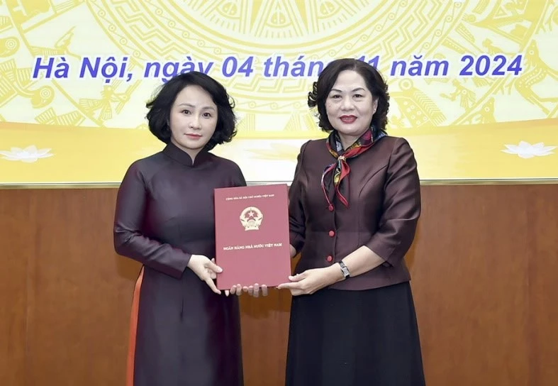 Bổ nhiệm bà Trần Thu Huyền giữ chức Vụ trưởng Vụ Tổ chức cán bộ Ngân hàng Nhà nước
