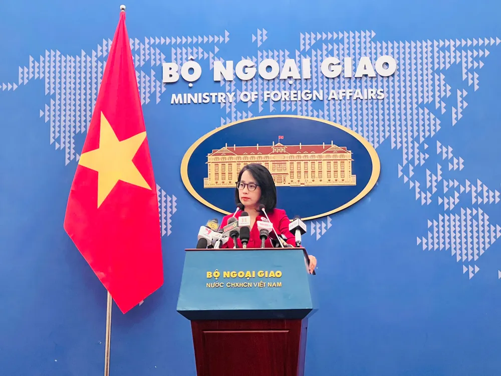 Phát ngôn viên Bộ Ngoại giao Phạm Thu Hằng - Ảnh: NGỌC DIỆP