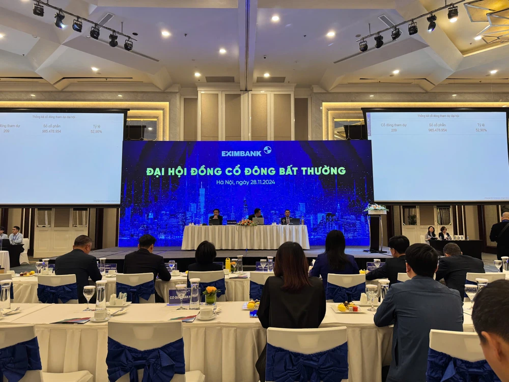 ĐHĐCĐ ngân hàng Eximbank thống nhất về một số kế hoạch lớn trong thời gian tới