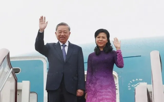 Tổng Bí thư Ban Chấp hành Trung ương Đảng Cộng sản Việt Nam Tô Lâm và Phu nhân -