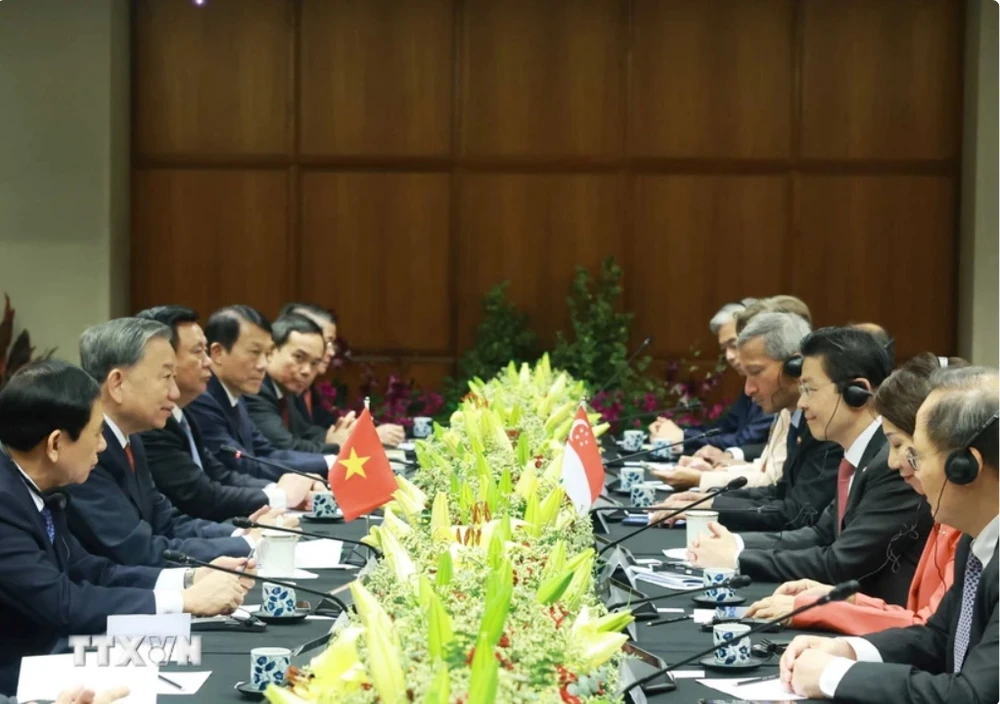 Nâng cấp quan hệ hai nước Việt Nam-Singapore lên Đối tác Chiến lược Toàn diện