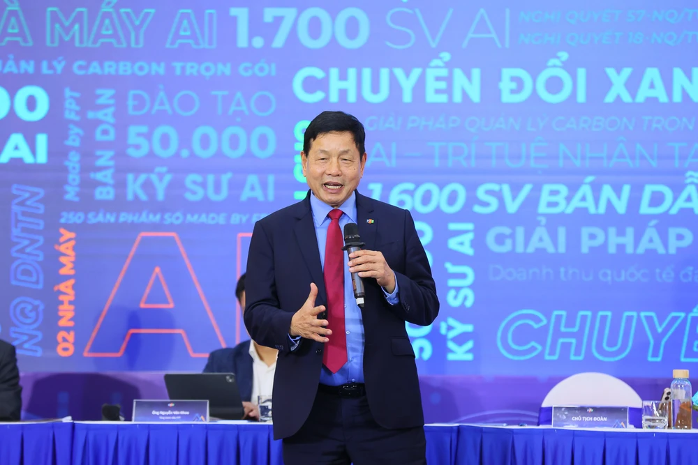 Ông Trương Gia Bình - Chủ tịch HĐQT phát biểu tại sự kiện - Ảnh: NGỌC DIỆP Chủ tịch Trương Gia Bình nói gì về chiến lược ứng phó trong điều kiện ‘bất thường’?