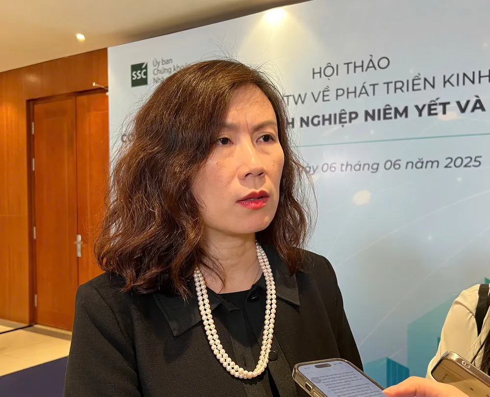 Bà Nguyễn Hoài Thu, Phó Tổng Giám đốc Công ty Cổ phần Quản lý Quỹ VinaCapital. Ảnh: NGỌC DIỆP 0606A.jpg