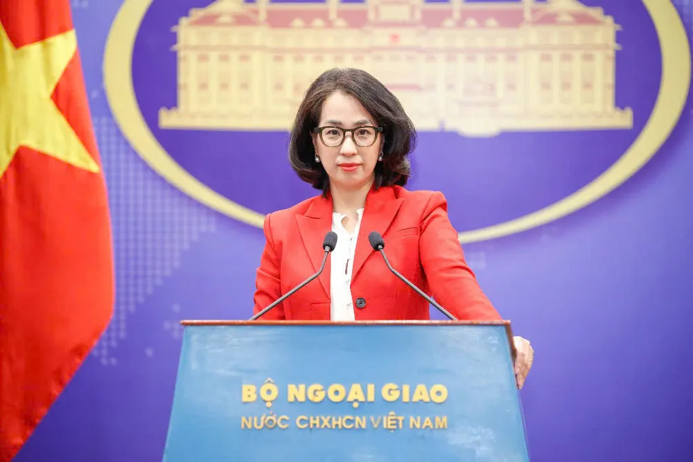 Người phát ngôn Bộ Ngoại giao Phạm Thu Hằng. Ảnh: NGỌC DIỆP Bộ Ngoại giao: Việt Nam – Hoa Kỳ thu hẹp được khoảng cách trong tất cả các lĩnh vực đàm phán thương mại đối ứng