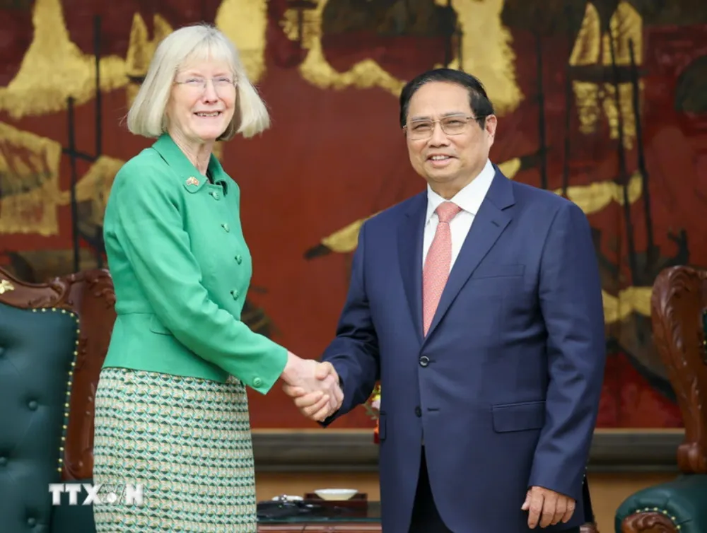 Thủ tướng Phạm Minh Chính tiếp Đại sứ Australia nhân dịp Đại sứ bắt đầu nhiệm kỳ tại Việt Nam