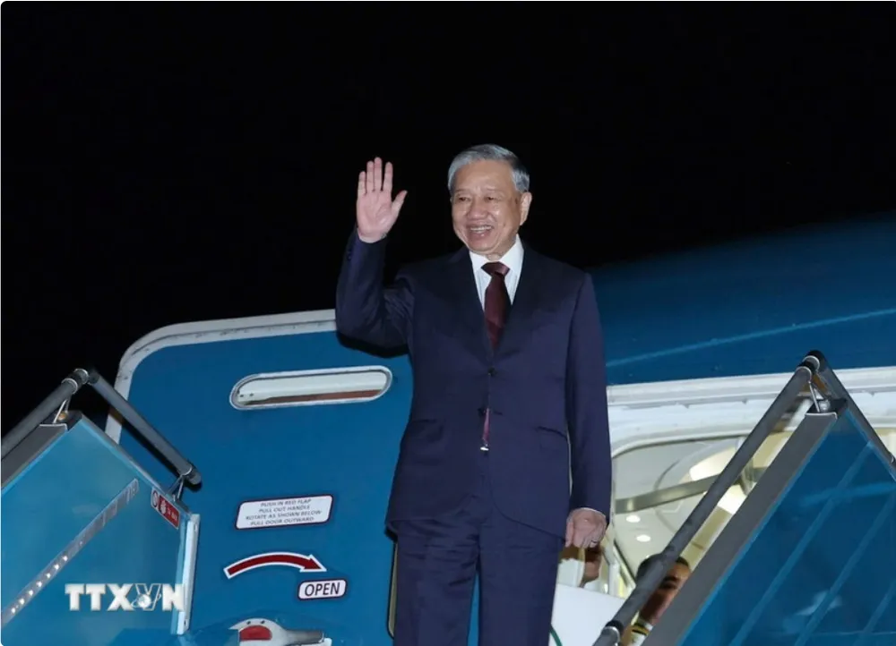 Tổng Bí thư Tô Lâm lên đường thăm cấp Nhà nước tới Triều Tiên