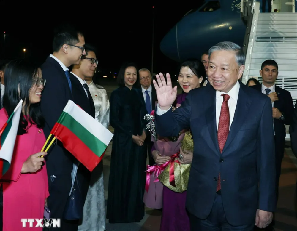 Lễ đón Tổng Bí thư Tô Lâm và Phu nhân thăm chính thức Cộng hòa Bulgaria