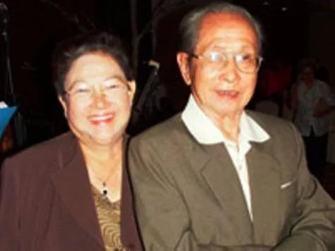 Bà Kha Thị Đàng và chồng - nhạc sĩ Châu Kỳ