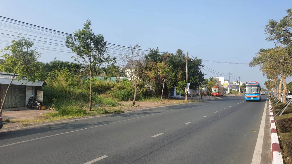 Một góc của dự án Khu hành chính và công trình công cộng tại cửa ngõ Đông Bắc, TP Cà Mau. Ảnh: TRẦN VŨ