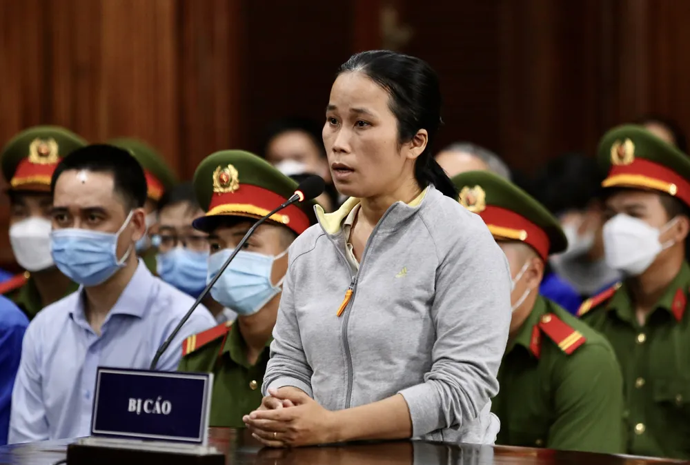 Bị cáo Hồ Phương Quỳnh tại tòa. Ảnh: HOÀNG GIANG