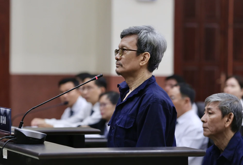 Bị cáo Thiện tại tòa sáng nay (27-3). Ảnh: TRƯỜNG GIANG Bị cáo Thiện tại tòa sáng nay (27-3). Ảnh: TRƯỜNG GIANG