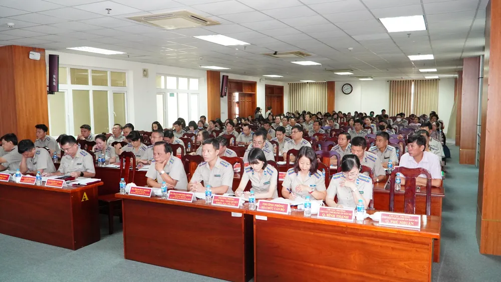 Các đại biểu tham dự hội nghị tập huấn sáng 14-6. Ảnh: MC