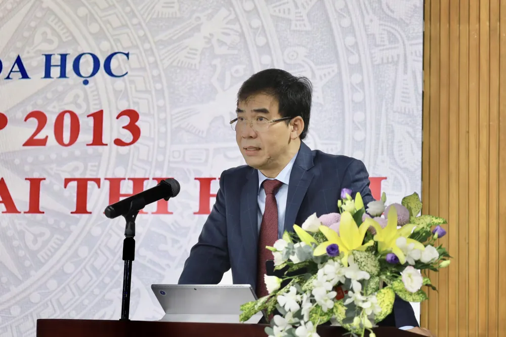 TS Lê Trường Sơn phát biểu khai mạc hội thảo. Ảnh: DI LINH ts-le-truong-son.jpg