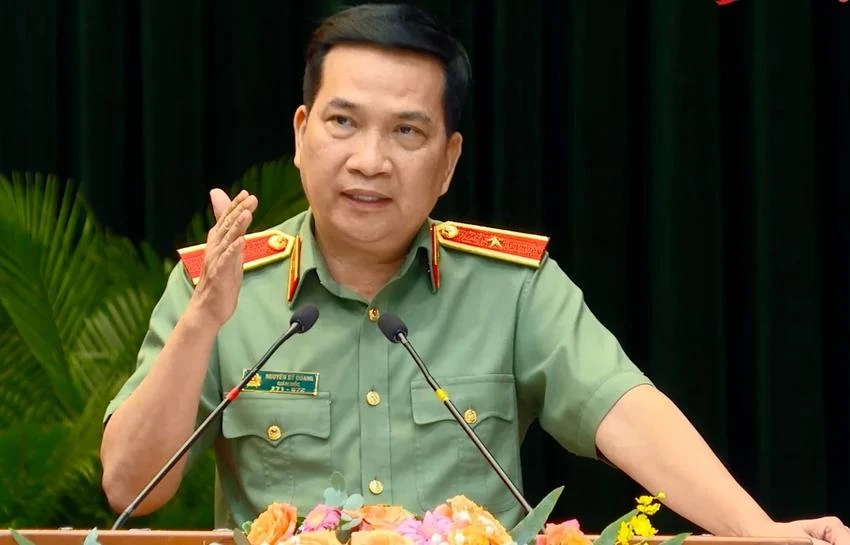 Thiếu tướng Nguyễn Sỹ Quang - Giám đốc Công an tỉnh Đồng Nai. Ảnh: Vũ Hội Thiếu tướng Nguyễn Sỹ Quang có thư ngỏ về việc 'tuyên chiến' với tội phạm trên không gian mạng
