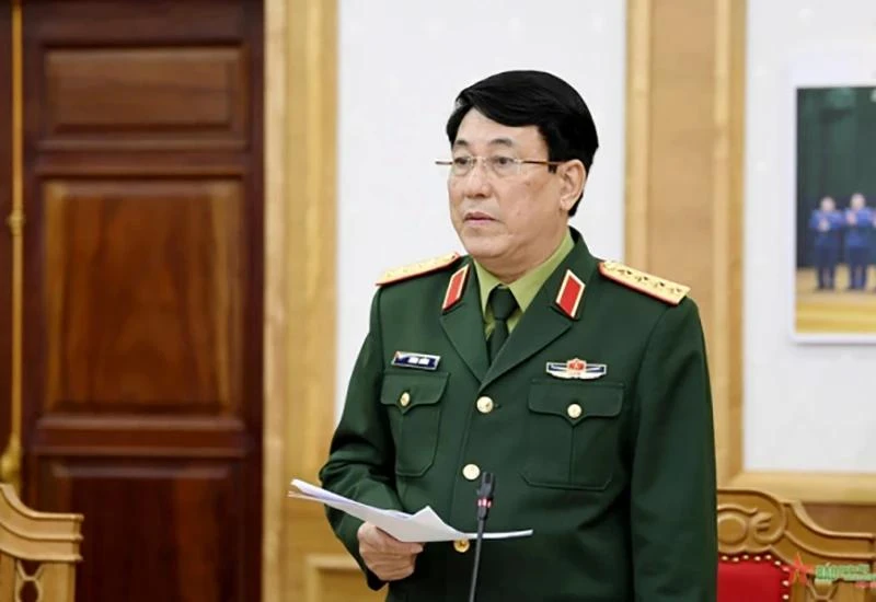 Đại tướng Lương Cường, tân Ủy viên Bộ Chính trị, Thường trực Ban Bí thư. Ảnh: QĐND Chân dung Đại tướng Lương Cường, tân Thường trực Ban Bí thư