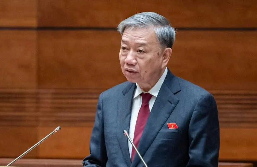 Quốc hội sẽ miễn nhiệm chức vụ Bộ trưởng Bộ Công an đối với ông Tô Lâm vào chiều nay (21-5). Ảnh: quochoi.vn Bộ trưởng Bộ Công an