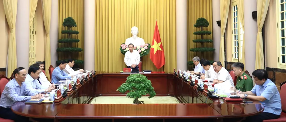 Chủ tịch nước Tô Lâm chủ trì họp Ban Chỉ đạo Cải cách tư pháp Trung ương. Ảnh:VPCTN chu-tich-nuoc-to-lam-2.jpg