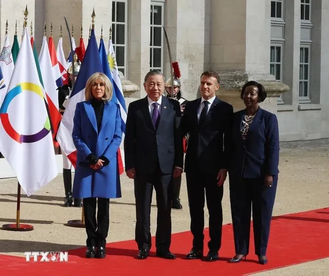 Image hình ảnh hình ảnh hình ảnh hình ảnh Emmanuel Macron - Hình ảnh Tổng thống Pháp Emmanuel Macron đón Tổng Bí thư, Chủ tịch ...
