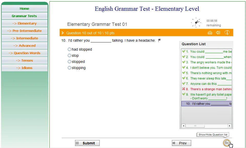 Kiểm tra toàn diện khả năng Anh ngữ ảnh 2 Kiểm tra toàn diện khả năng Anh ngữ ảnh 2
