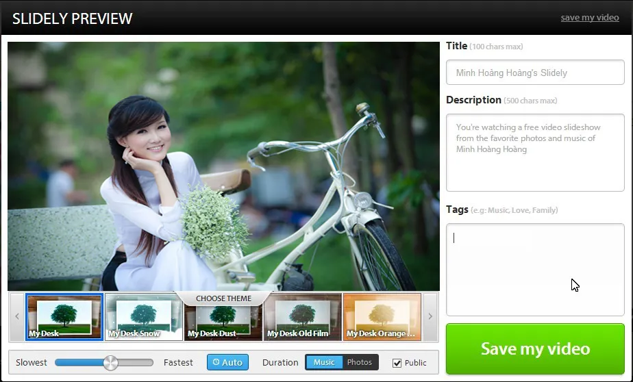 Tạo Slideshow ghi dấu kỉ niệm ảnh 3 Tạo Slideshow ghi dấu kỉ niệm ảnh 3