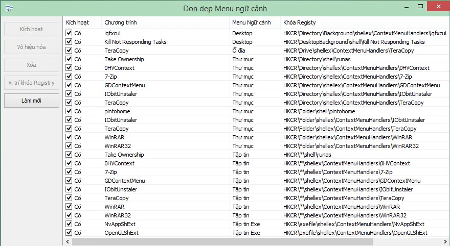 Phần mềm Việt hóa: Easy Context Menu 1.4 ảnh 3 Phần mềm Việt hóa: Easy Context Menu 1.4 ảnh 3