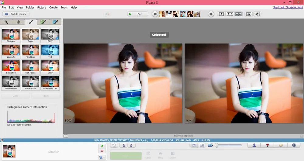 Picasa 3.9 tăng cường 24 bộ lọc mới ảnh 2