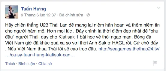 Fanpage của Tuấn Hưng bị người hâm mộ “khủng bố“ ảnh 1