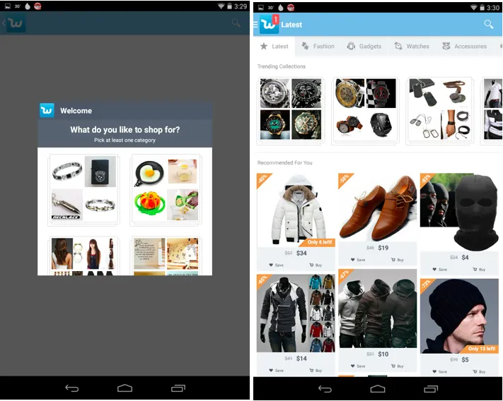 Mua đồ giảm giá 50 - 80% trên smartphone ảnh 1 Mua đồ giảm giá 50 - 80% trên smartphone ảnh 1