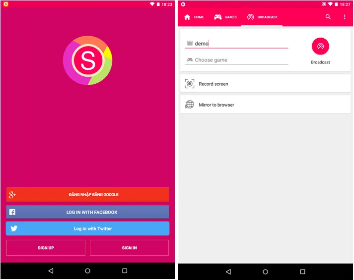 Quay phim trên màn hình Android ảnh 1