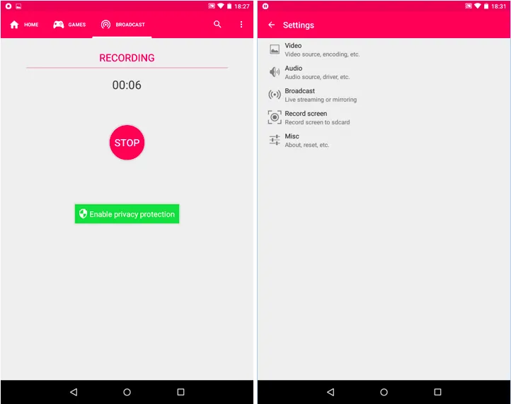 Quay phim trên màn hình Android ảnh 2