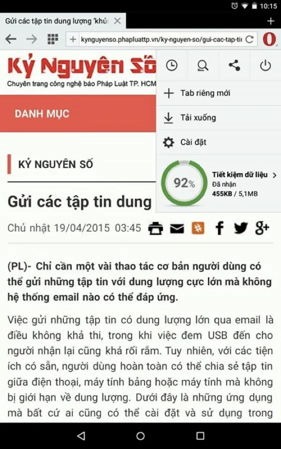 Tiết kiệm dữ liệu 3G trên Android và iOS ảnh 3