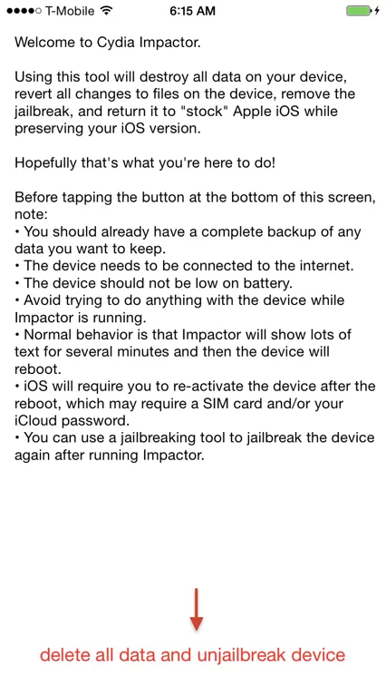 Unjailbreak mà không cần Restore ảnh 3