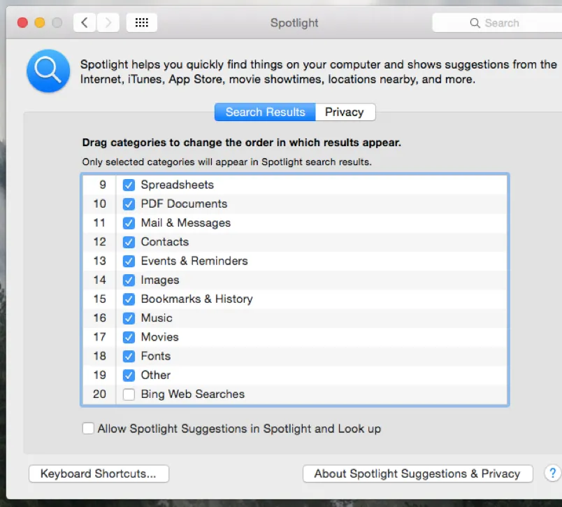 Vô hiệu hóa tính năng Spotlight trên iPhone và Mac ảnh 1