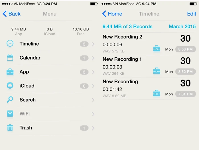 Ứng dụng thu âm tốt trên iOS ảnh 3 Ứng dụng thu âm tốt trên iOS ảnh 3