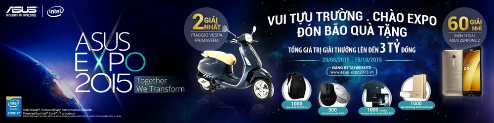 Asus mở cửa đăng ký tham dự triển lãm Asus Expo 2015 ảnh 2 Asus mở cửa đăng ký tham dự triển lãm Asus Expo 2015 ảnh 2