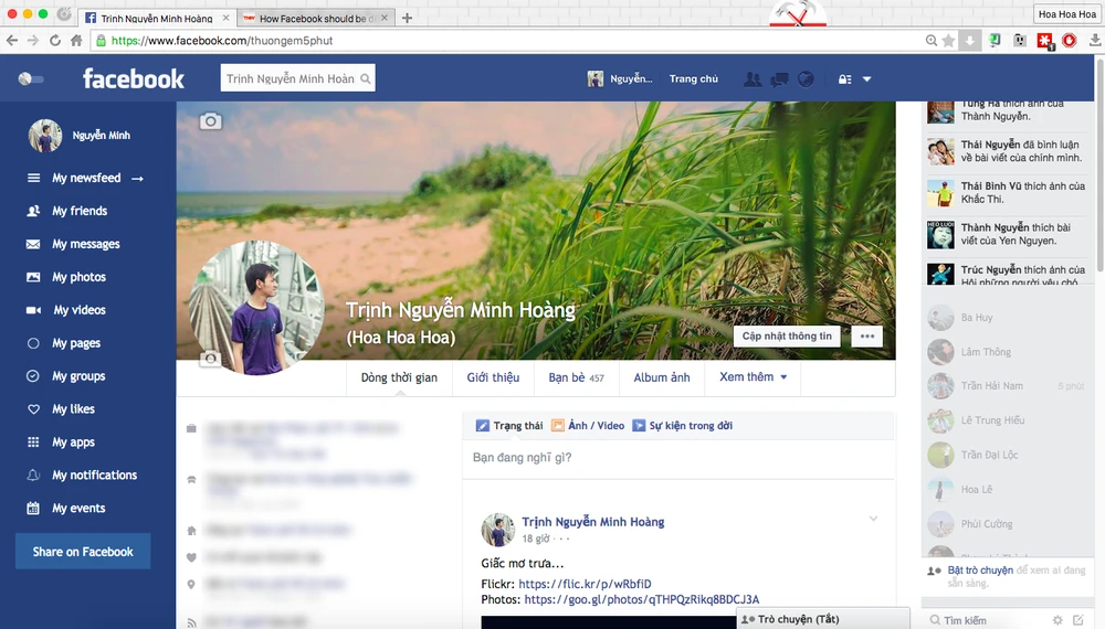 Cách kích hoạt giao diện “siêu phẳng” cho Facebook ảnh 4