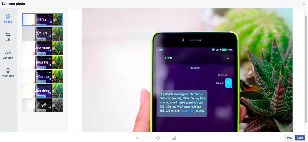 Chỉnh sửa hình ảnh trực tiếp trên Facebook ảnh 2 Chỉnh sửa hình ảnh trực tiếp trên Facebook ảnh 2