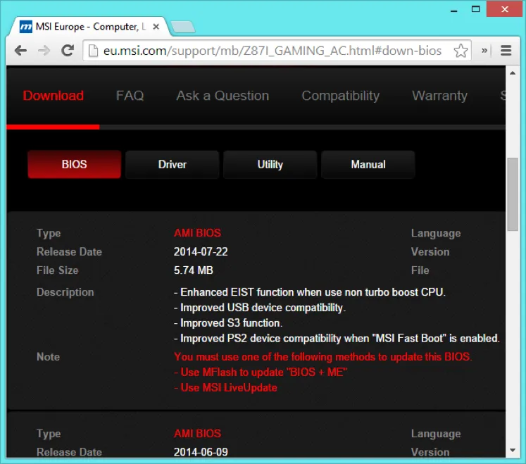 Những lưu ý khi cập nhật BIOS cho máy tính ảnh 3