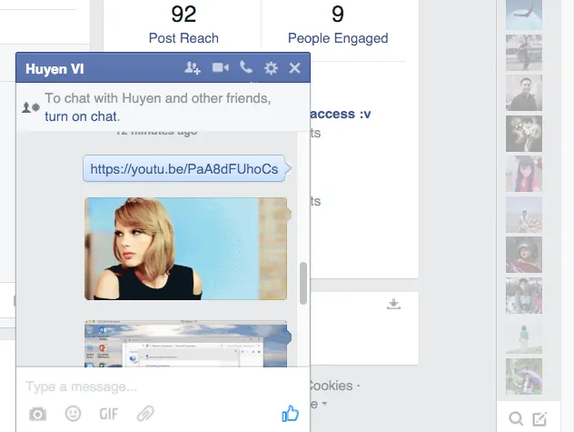Facebook đã cho phép gửi ảnh động trong tin nhắn ảnh 2