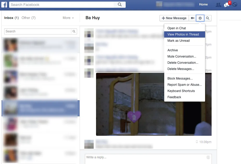 Cách xem lại những hình ảnh đã chia sẻ trên Messenger ảnh 1