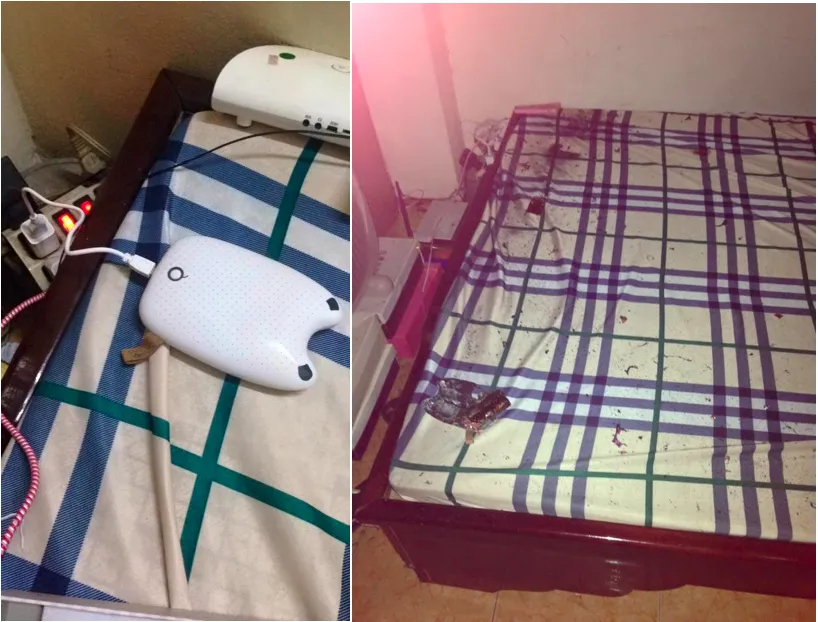 Pin dự phòng phát nổ, một cô gái tại Đà Nẵng thoát chết ảnh 1 Pin dự phòng phát nổ, một cô gái tại Đà Nẵng thoát chết ảnh 1