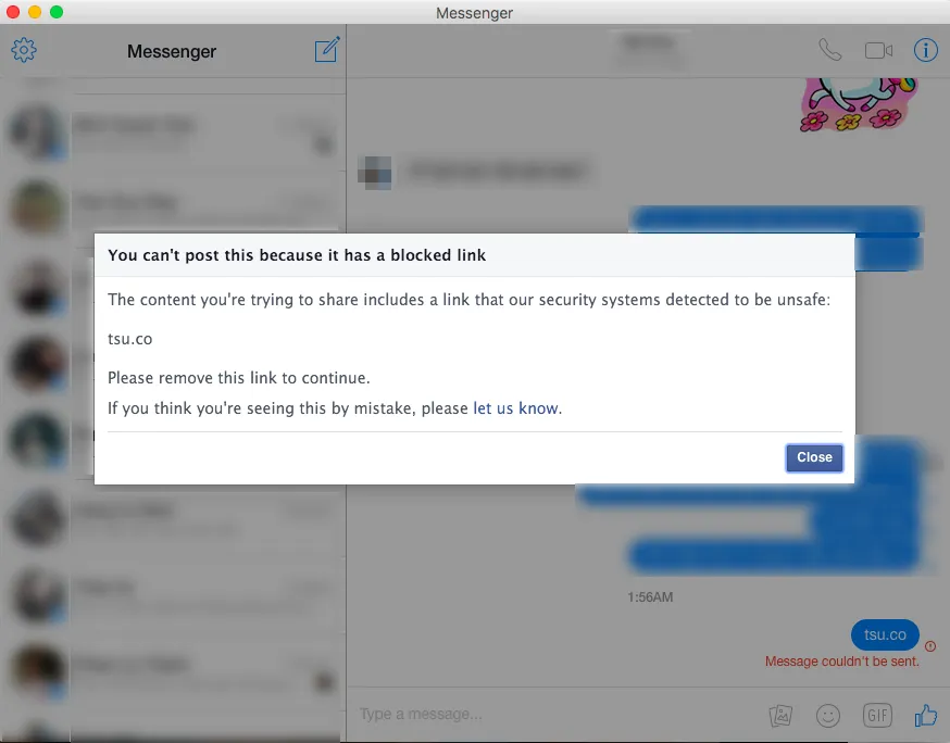 Vì sao Facebook cấm người dùng gõ từ tsu.co? ảnh 2