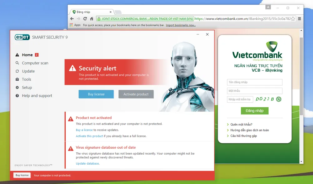 An toàn hơn khi thực hiện giao dịch ngân hàng với ESET ảnh 1