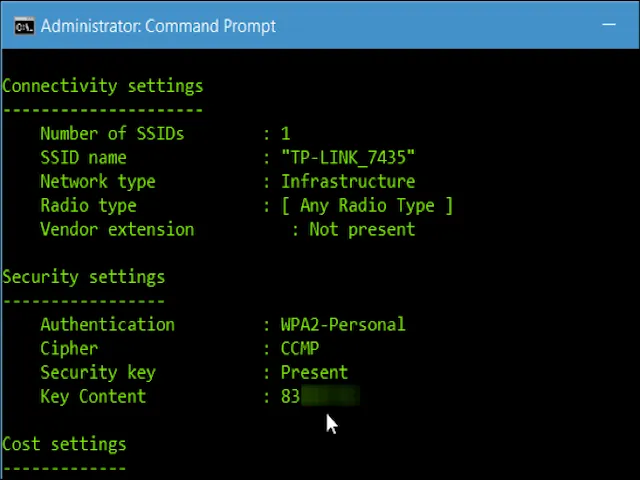 Hai cách xem lại mật khẩu Wi-Fi trên Windows ảnh 4