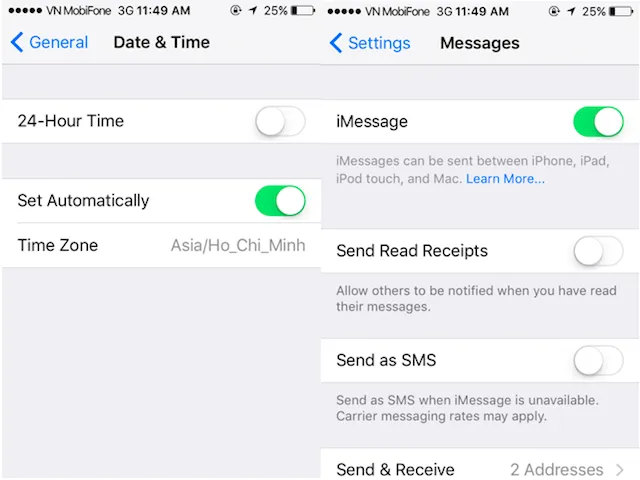 Khắc phục lỗi trên iMessages và Facetime ảnh 1