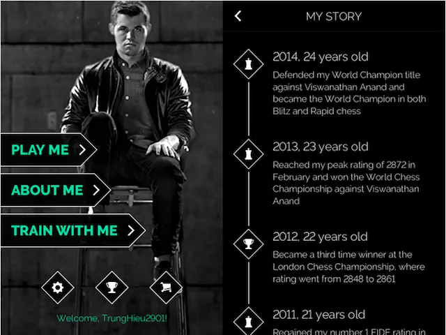 Play Magnus Chess - Luyện tập cờ vua cùng kiện tướng Carlsen ảnh 1